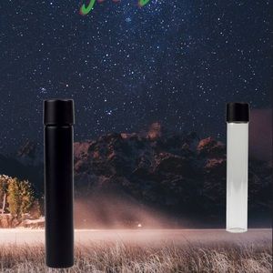 NEW!! Black Glass Tube Jars 10 pcs